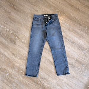 Levi’s wedgie straight cropped
